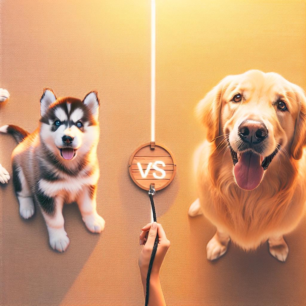 Štěňátka husky vs zlatý retrívr: Které si vybrat?