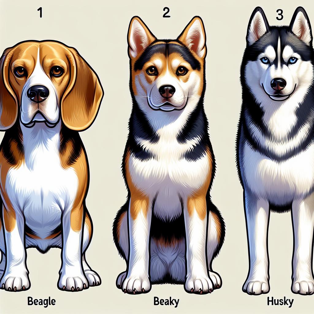 Beagle a husky: Klíčové rozdíly