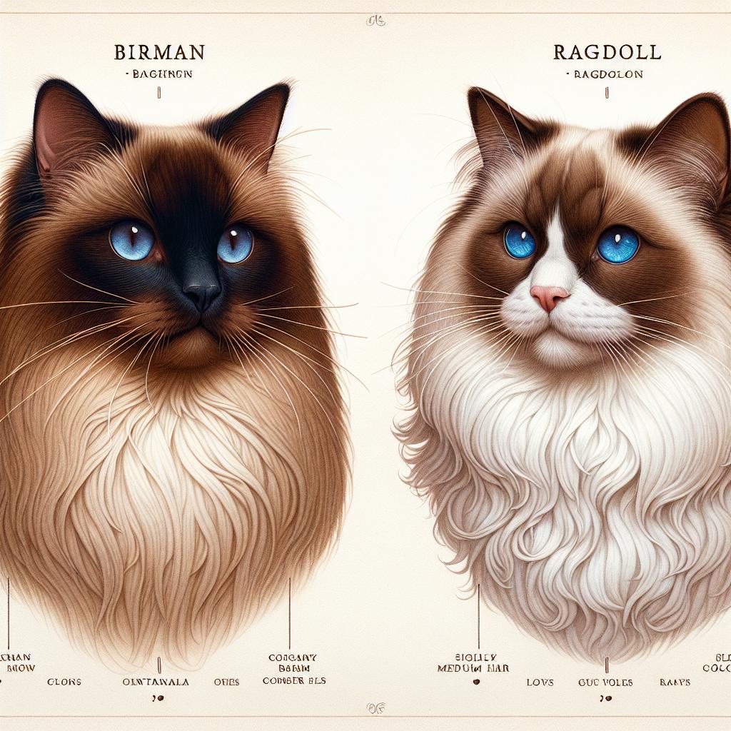 Porovnání plemen Birman a Ragdoll