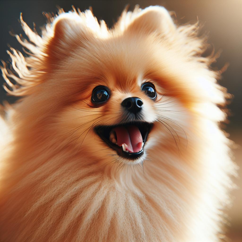 Štěká Pomeranian a jeho štěkání