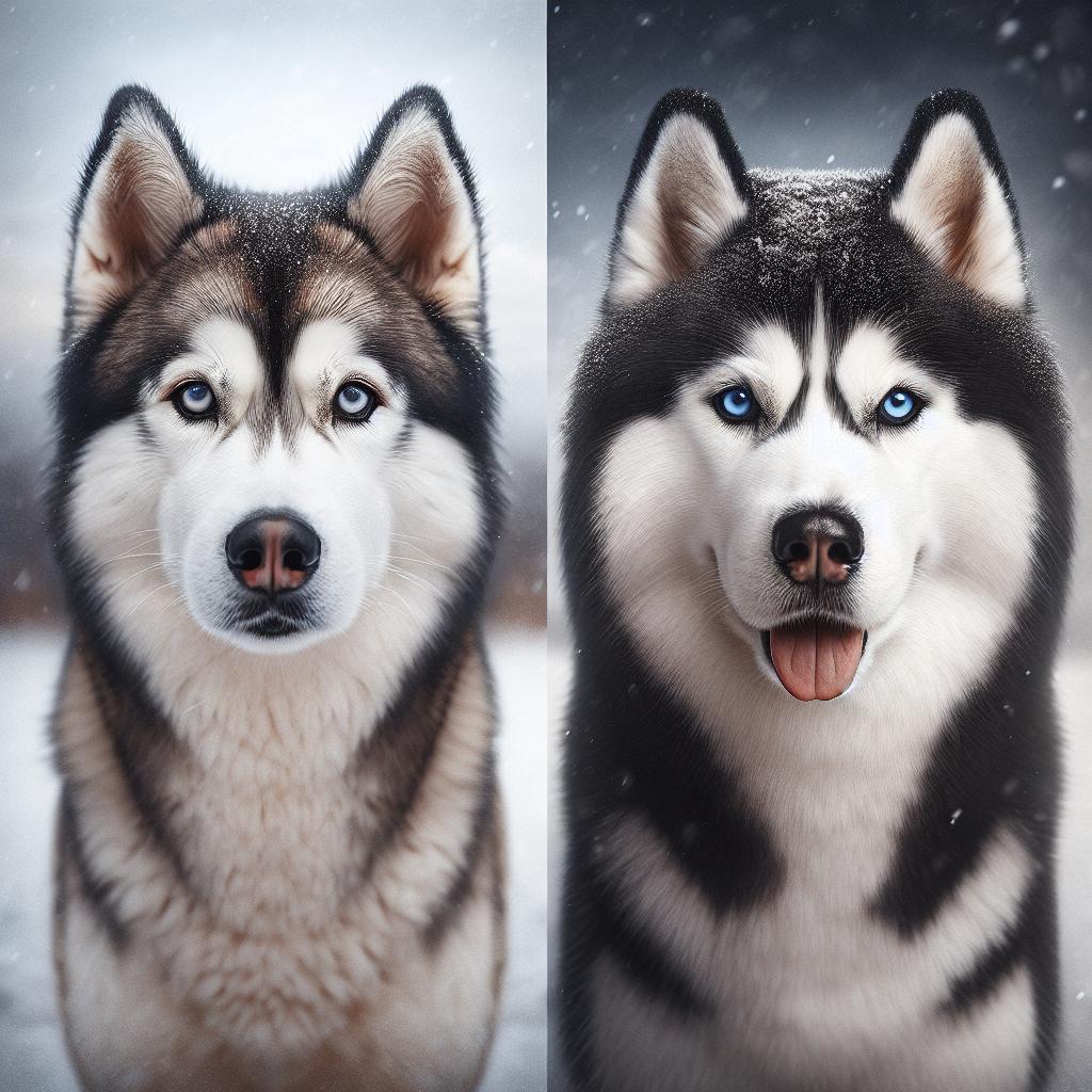 Aljašský husky versus sibiřský husky