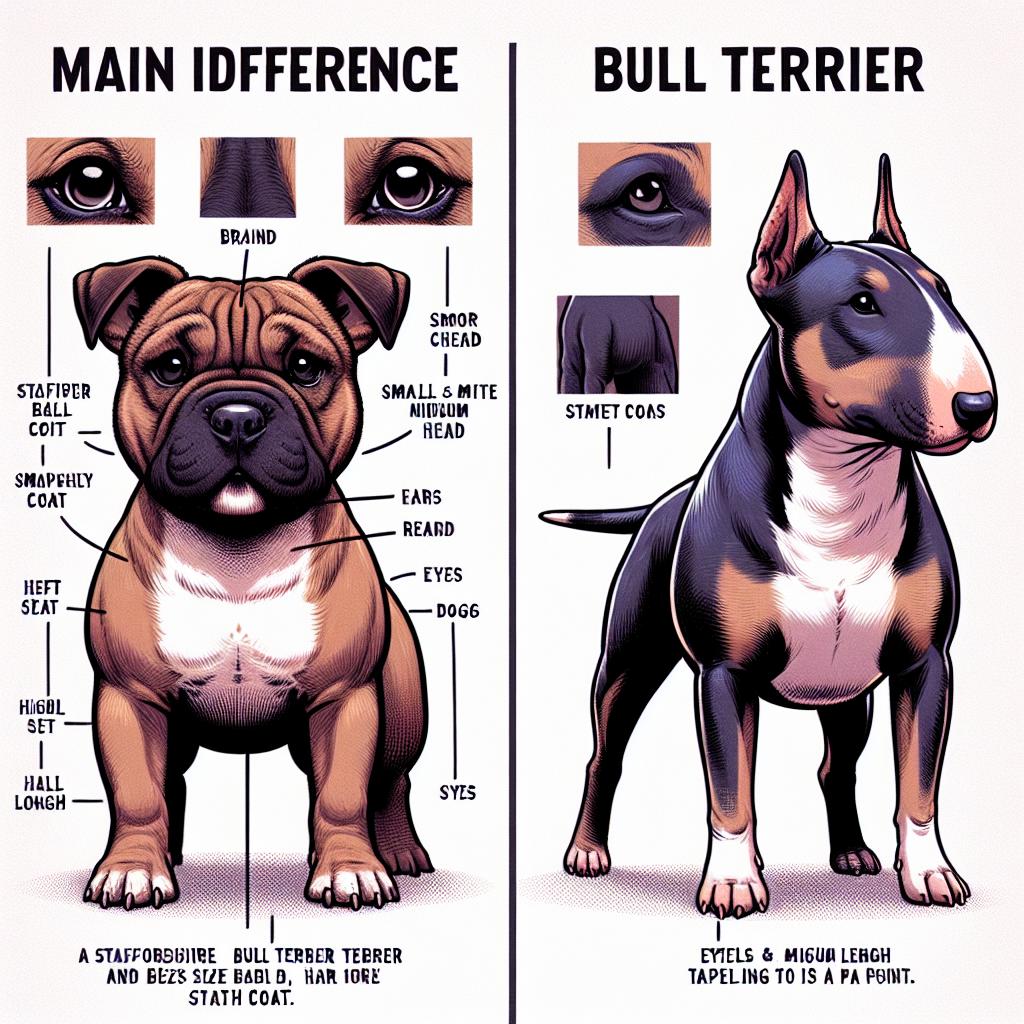 Stafordšírský teriér a bulteriér: Hlavní rozdíly